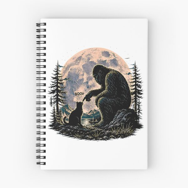 Item preview, Bigfoot Boops Cat Under Full Moon designed and sold by Rahamkshop.