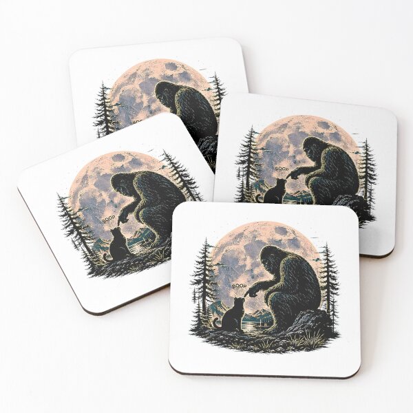 Item preview, Bigfoot Boops Cat Under Full Moon designed and sold by Rahamkshop.
