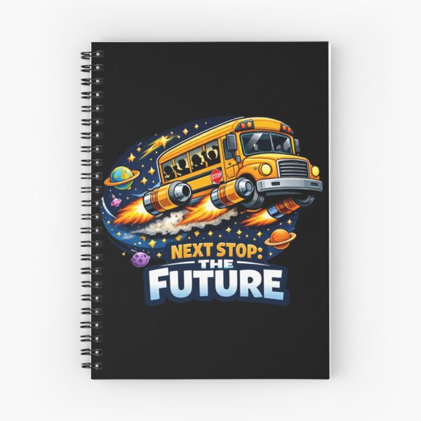 Item preview, Next Stop The Future School Bus designed and sold by PunchDrop.