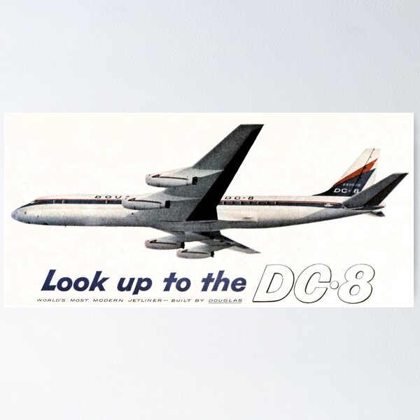 Item preview, look up to the DC-8 douglas aircraft  designed and sold by PilotandPlane.