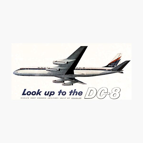 Item preview, look up to the DC-8 douglas aircraft  designed and sold by PilotandPlane.