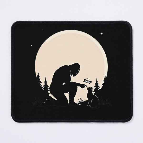 Item preview, Bigfoot Boops Cat Under Full Moon designed and sold by Rahamkshop.