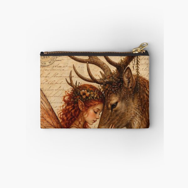 Item preview, Fairy and Stag in Sacred Celtic Bond designed and sold by FaeCoreStudio.