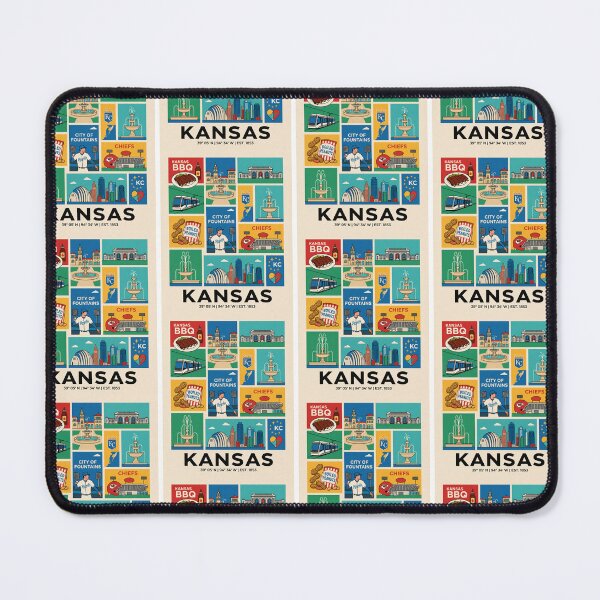 Item preview, Kansas Barbecue Water Displays Athletic Fan Art designed and sold by FrankOliver.