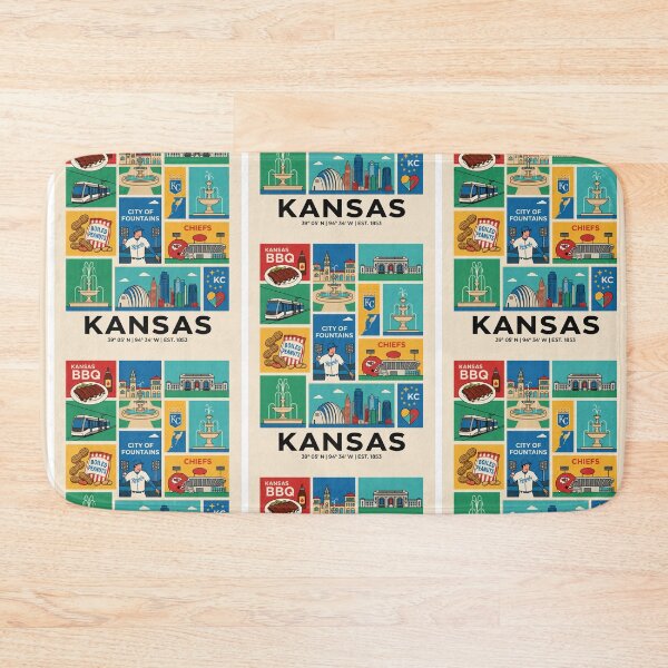 Item preview, Kansas Barbecue Water Displays Athletic Fan Art designed and sold by FrankOliver.