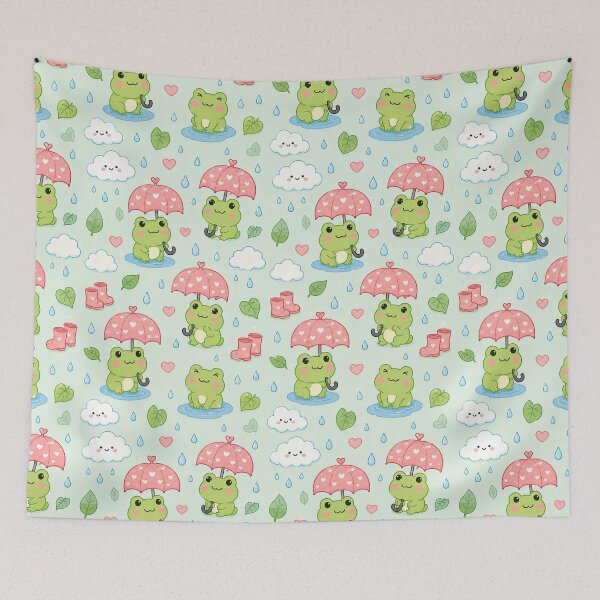 Item preview, Frog Heart Umbrella Pattern designed and sold by Soft Berry Studio.