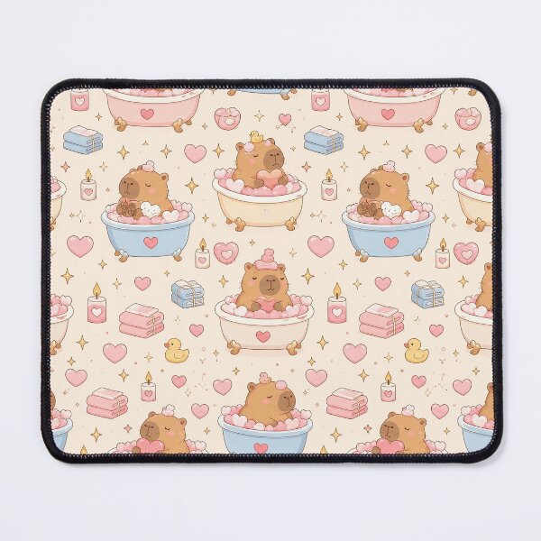 Item preview, Capybara Heart Bath Pattern designed and sold by Soft Berry Studio.