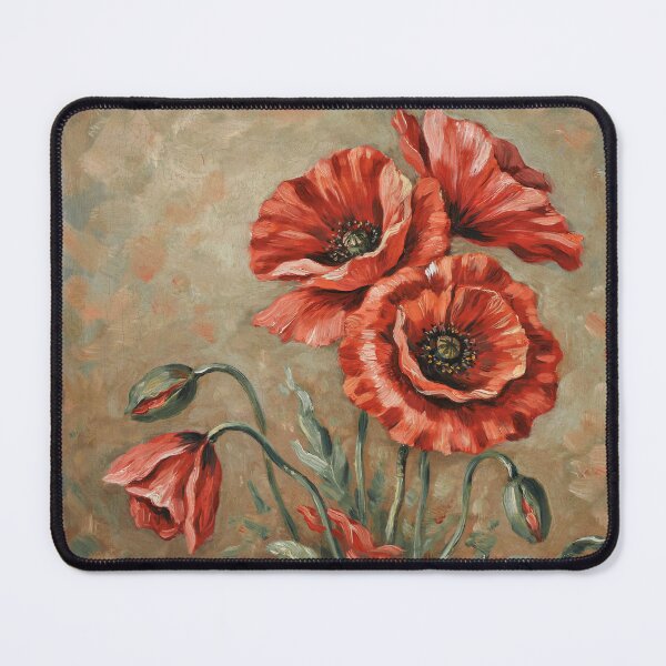 Item preview, Red color,poppies. designed and sold by elegantpaterns.