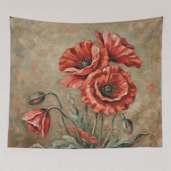Item preview, Red color,poppies. designed and sold by elegantpaterns.