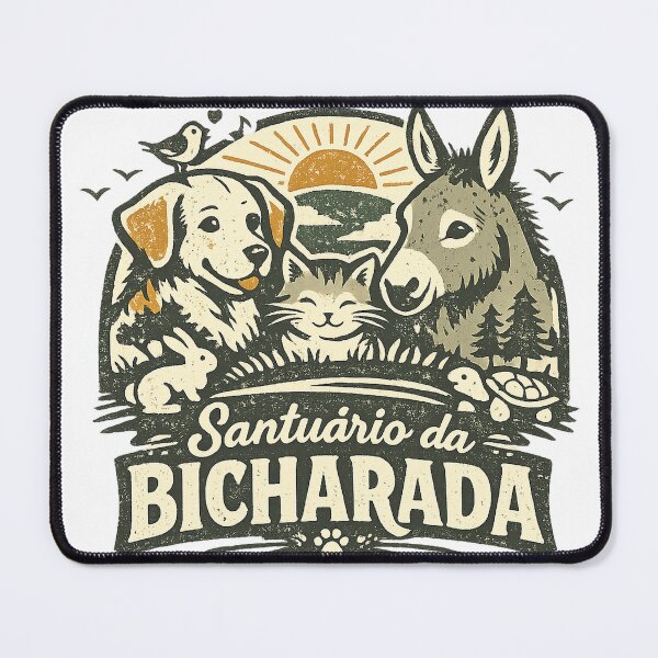 Item preview, Santuário da Bicharada Animal Sanctuary Vintage T-Shirt designed and sold by Santuário da Bicharada.