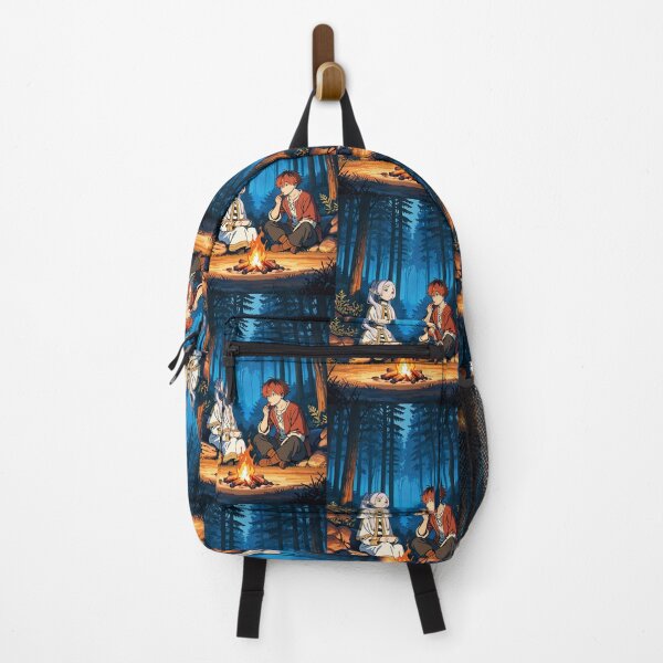 Item preview, Art - Fantastic fantasy travelers, Night scene by the campfire designed and sold by AnimeShin.