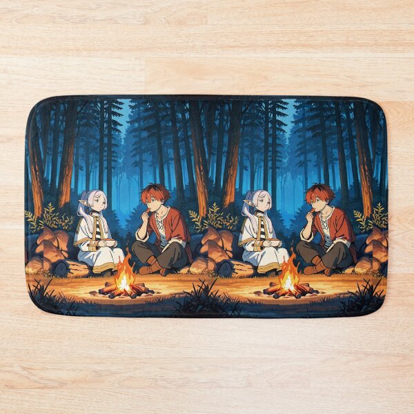 Item preview, Art - Fantastic fantasy travelers, Night scene by the campfire designed and sold by AnimeShin.