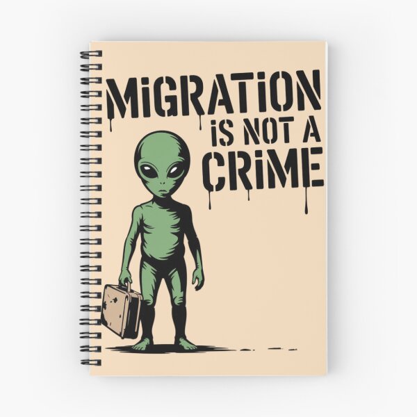 Item preview, Banksy Alien - Migration is not a crime designed and sold by 123ks.