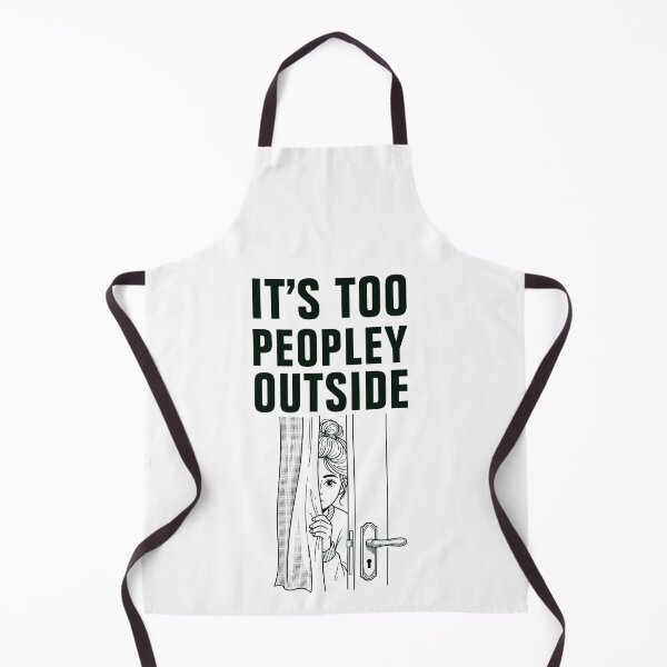 Item preview, It's Too Peopley Outside Funny Introvert Line Art Design designed and sold by Art JSMY.