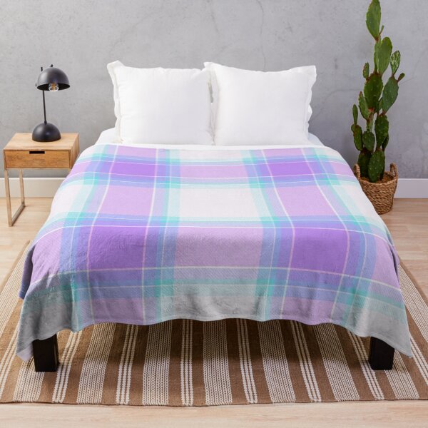 Item preview, Purple Pink Aqua Blue Plaid designed and sold by SeaStarAlex.