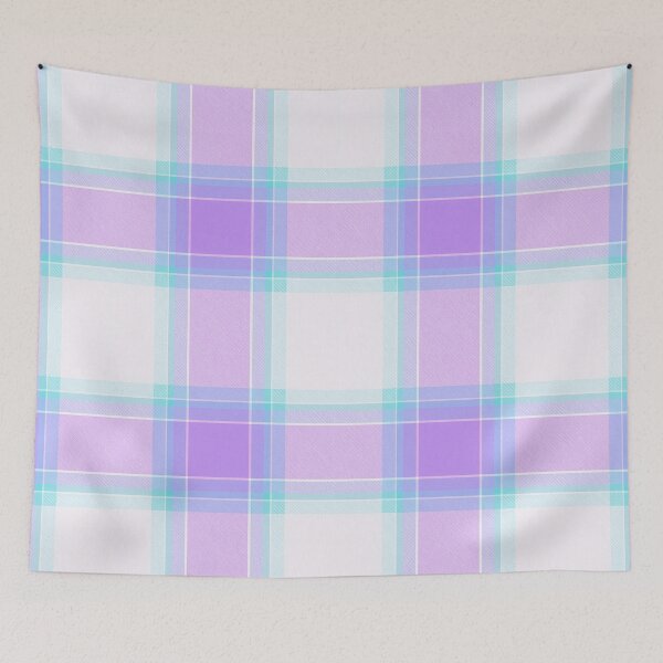 Item preview, Purple Pink Aqua Blue Plaid designed and sold by SeaStarAlex.