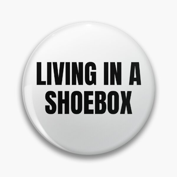 Item preview, Living in a Shoebox (Black) designed and sold by ShipCrewNation.