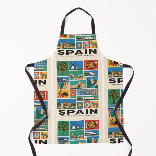 Item preview, Spain Travel Landmarks Culture Collage Art designed and sold by FrankOliver.