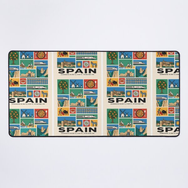 Item preview, Spain Travel Landmarks Culture Collage Art designed and sold by FrankOliver.