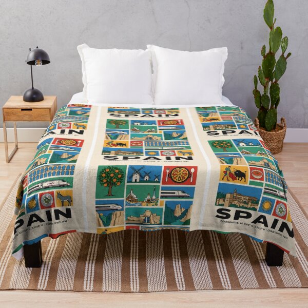 Item preview, Spain Travel Landmarks Culture Collage Art designed and sold by FrankOliver.