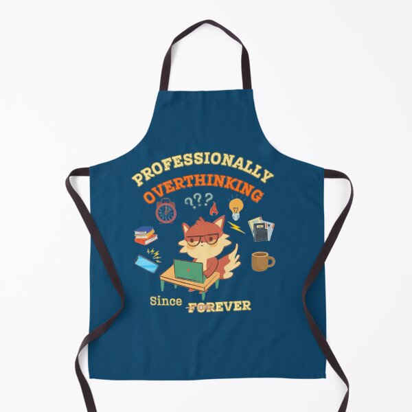 Item preview, Professionally Overthinking Cute Fox Funny Office Humor designed and sold by SeJaa.