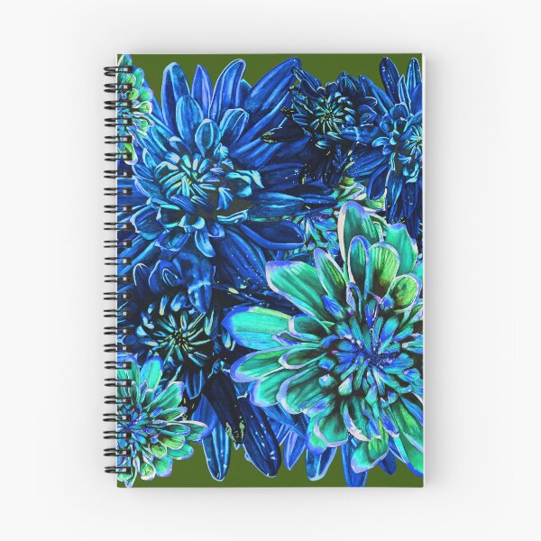 Item preview, Blue Chrysanthemums 7 designed and sold by nastiaart.