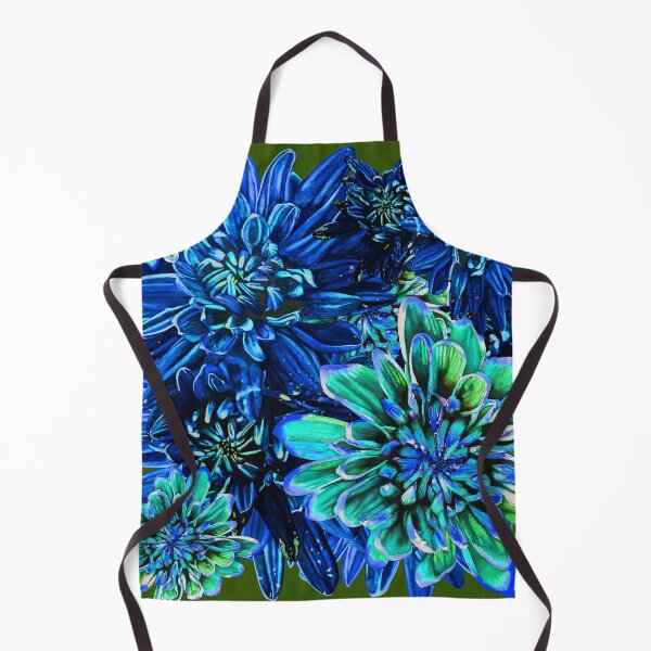 Item preview, Blue Chrysanthemums 7 designed and sold by nastiaart.
