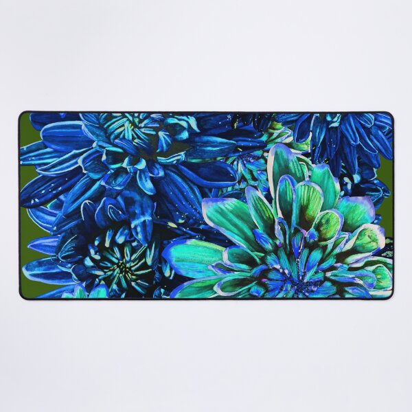 Item preview, Blue Chrysanthemums 7 designed and sold by nastiaart.