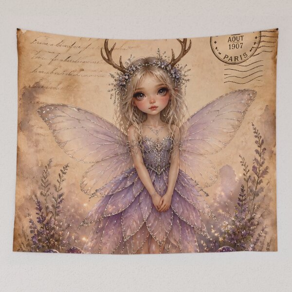 Item preview, Violet Fairy and Magic Mushrooms designed and sold by FaeCoreStudio.