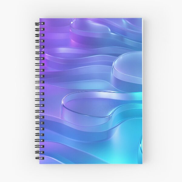 Item preview, Neon Holographic Liquid Glass Abstract 3D Waves designed and sold by Aimaniia666.