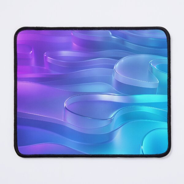 Item preview, Neon Holographic Liquid Glass Abstract 3D Waves designed and sold by Aimaniia666.