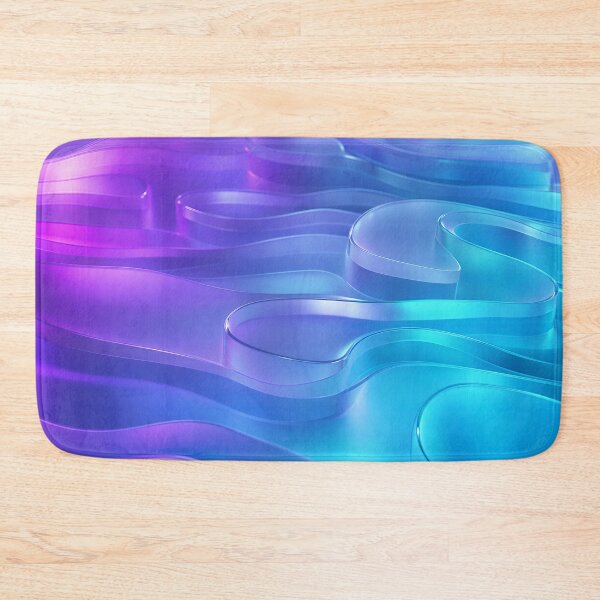 Item preview, Neon Holographic Liquid Glass Abstract 3D Waves designed and sold by Aimaniia666.