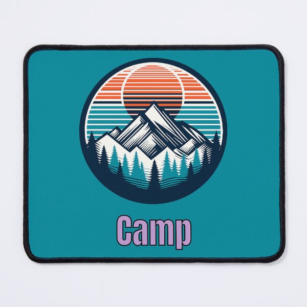 Item preview, Vintage Camp Mountain Logo | Retro Outdoor Camping Hiking Design designed and sold by Timber-Trail.
