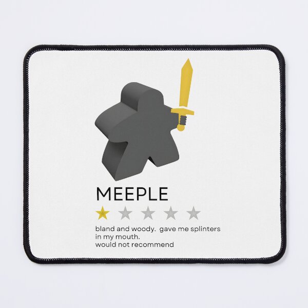 Item preview, Funny Meeple One-Star Review Board Game Room designed and sold by TackyTime.