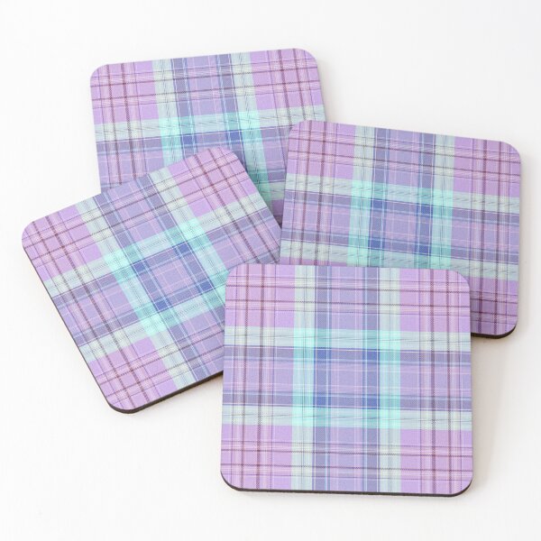 Item preview, Purple Aqua Blue Cute Plaid designed and sold by SeaStarAlex.
