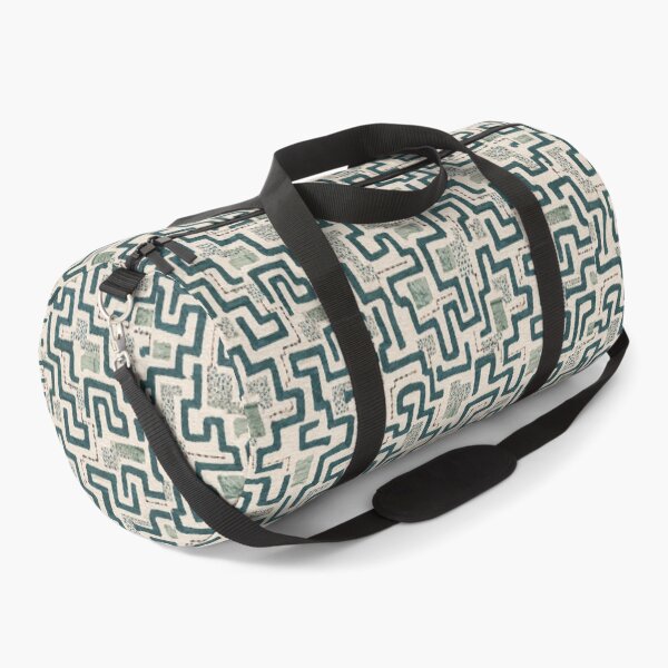 Item preview, Hidden Ways Seamless Geometric Pattern in Teal | Modern Maze Abstract Surface Design designed and sold by SWSandraWechner.