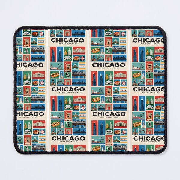 Item preview, Windy City Landmarks Commemorative Graphic designed and sold by FrankOliver.