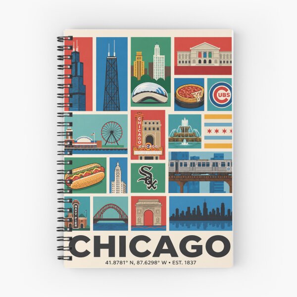 Item preview, Windy City Landmarks Commemorative Graphic designed and sold by FrankOliver.
