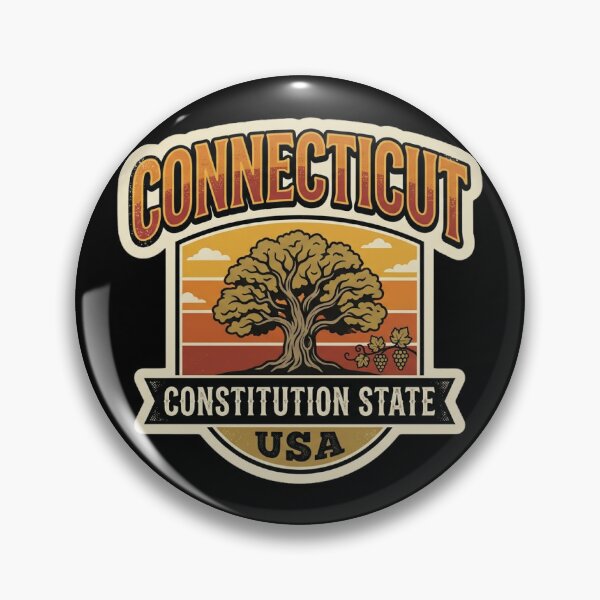 Item preview, Connecticut Vintage Travel Decal  designed and sold by Offset Creative.