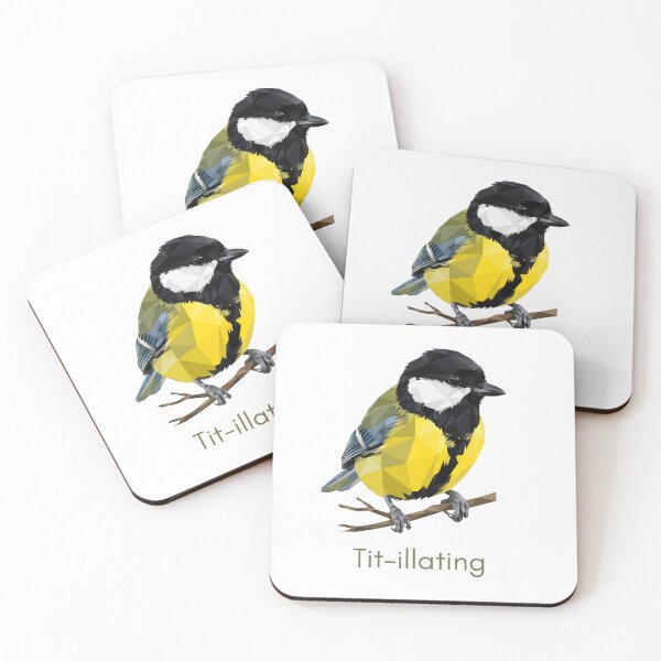 Item preview, Tit-illating - Funny Great Tit Bird Pun designed and sold by Neurospicy Trolls.