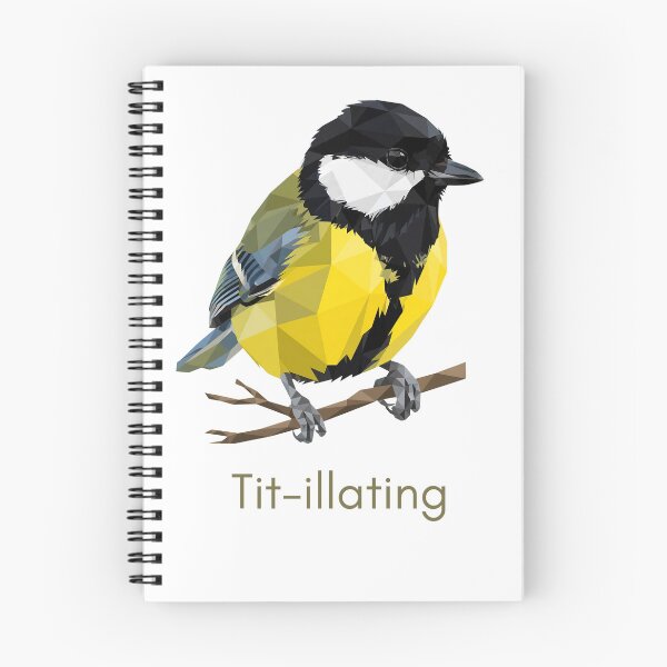 Item preview, Tit-illating - Funny Great Tit Bird Pun designed and sold by Neurospicy Trolls.