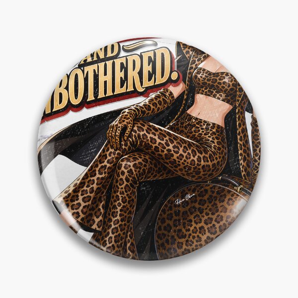 Item preview, Blocked Packed and Unbothered - Retro Leopard Print  designed and sold by Hen-C-Art.