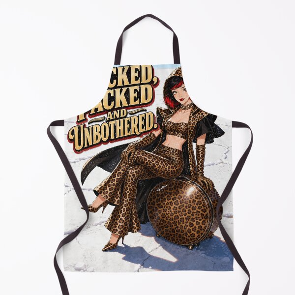 Item preview, Blocked Packed and Unbothered - Retro Leopard Print designed and sold by Hen-C-Art.