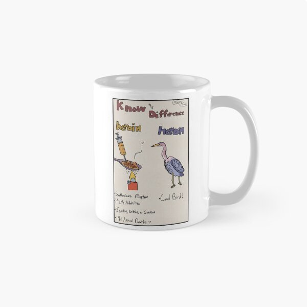 Item preview, Heron or Heroin Differences  designed and sold by WetTowelComics.