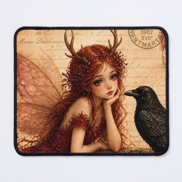 Item preview, Fairy and Raven at the Celtic Wishing Well designed and sold by FaeCoreStudio.