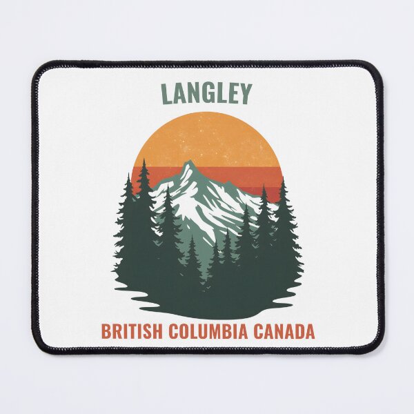 Item preview, Langley British Columbia Canada Vintage Mountain Outdoor Design designed and sold by WonderMugStudio.