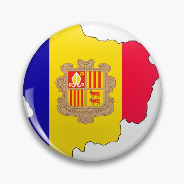 Item preview, Map of the flag of Andorra designed and sold by visual adventures.