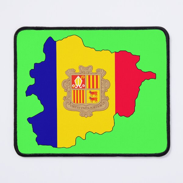 Item preview, Map of the flag of Andorra designed and sold by visual adventures.