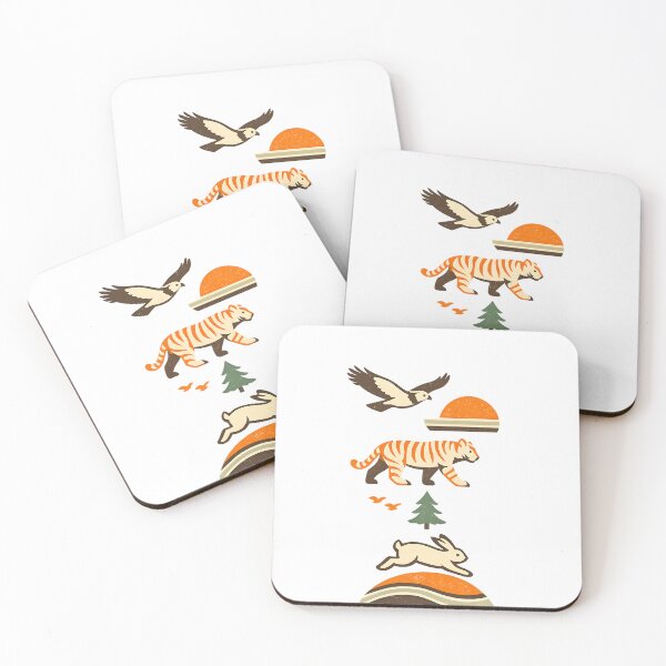 Item preview, Minimalist Wildlife Retro Animals T-Shirt designed and sold by Santuário da Bicharada.