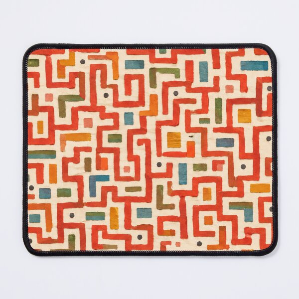 Item preview, Hidden Ways Colorful Maze Pattern | Abstract Geometric Seamless Surface Design designed and sold by SWSandraWechner.